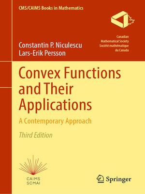 cover image of Convex Functions and Their Applications